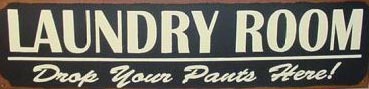 Laundry Room TIN SIGN