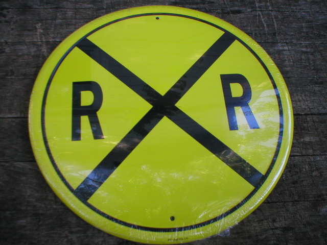 RAILROAD TIN METAL SIGN
