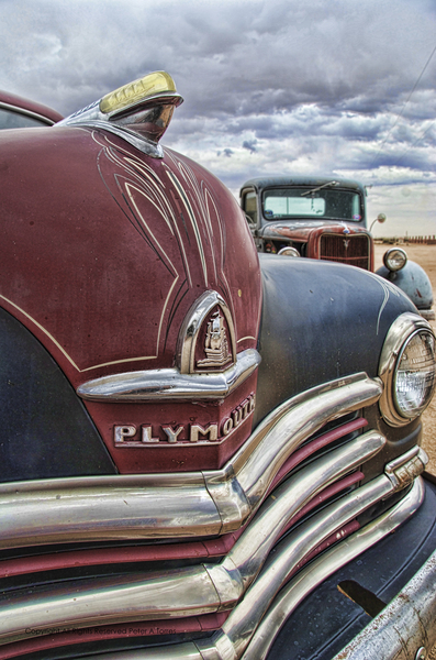 1947 PLYMOUTH Sign CAR FRONT HOOD ORNAMENT