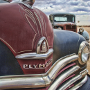 1947 PLYMOUTH Sign CAR FRONT HOOD ORNAMENT