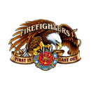 FIREFIGHTERS FIRST IN LAST OUT HEAVY METAL SIGN
