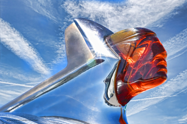 CLASSIC PONTIAC HOOD ORNAMENT HEAVY METAL SIGN