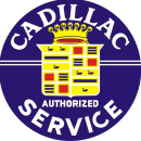 CADILLAC SERVICE SIGN HEAVY METAL SIGN 42 INCH