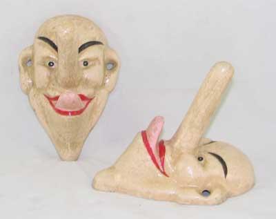 BIG NOSE LONG TONGUE MAN COAT HANGER WALL HOOK DECOR N