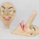 BIG NOSE LONG TONGUE MAN COAT HANGER WALL HOOK DECOR N
