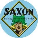 SAXON MOTORCARS HEAVY ROUND STEEL SIGN 25.5 INCH
