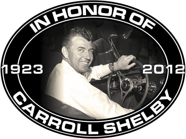 CARROLL SHELBY MEMORIAL OVAL STEEL SIGN MAN CAVE GARAGE SHOP DECOR