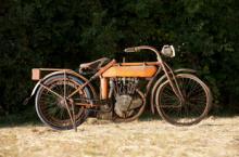 FLYING MERKEL MOTORCYCLE HEAVY METAL SIGN