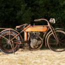 FLYING MERKEL MOTORCYCLE HEAVY METAL SIGN