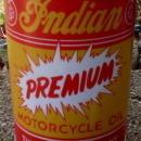 INDIAN PREMIUM MOTORCYCLE OIL CAN NEW EMPTY