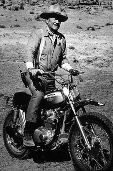 HONDA MOTORCYCLE JOHN WAYNE HEAVY METAL SIGN