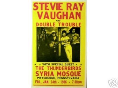 STEVIE RAY VAUGHN CONCERT POSTER PICTURE