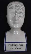 PHRENOLOGY HEAD LARGE PORCELAIN
