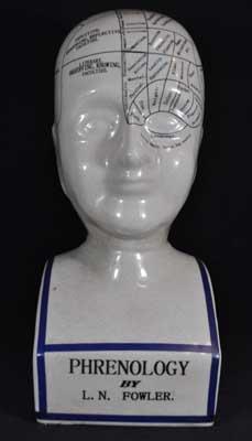 PHRENOLOGY HEAD LARGE PORCELAIN