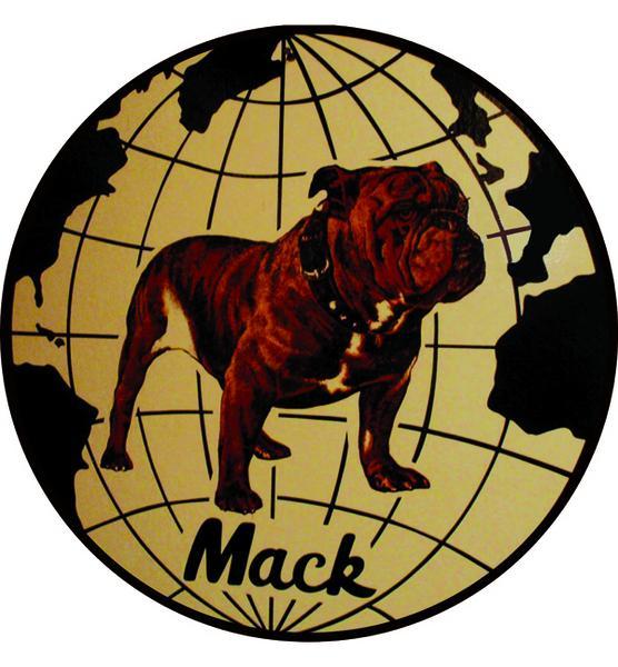 MACK TRUCK ROUND METAL 12 INCH DIAMETER SIGN NEW