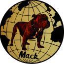 MACK TRUCK ROUND METAL 12 INCH DIAMETER SIGN NEW