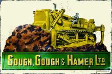 GOUGH HAMMER HEAVY METAL RECTANGLE SIGN