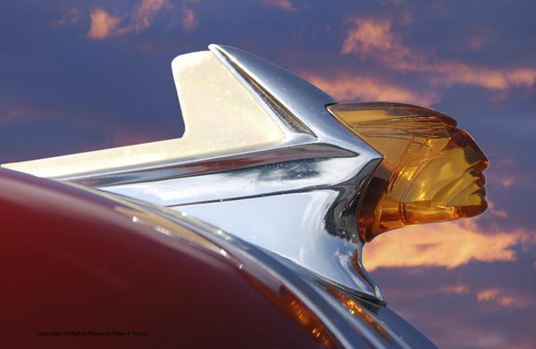 COPPER COLOR PONTIAC HOOD ORNAMENT HEAVY METAL SIGN