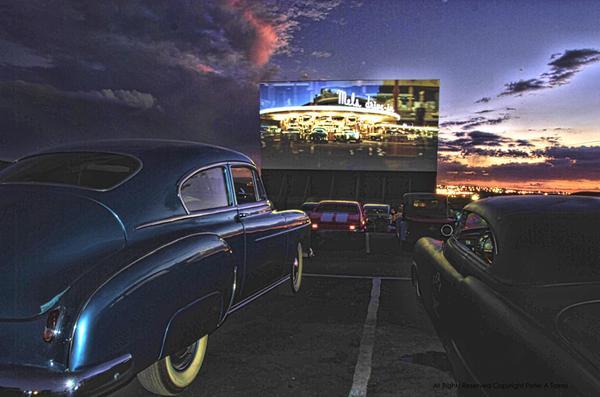 DRIVE IN THEATRE HEAVY METAL SIGN