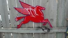 PEGASUS BLUE TRIM FACING RIGHT DIECUT SIGN