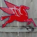 PEGASUS BLUE TRIM FACING RIGHT DIECUT SIGN