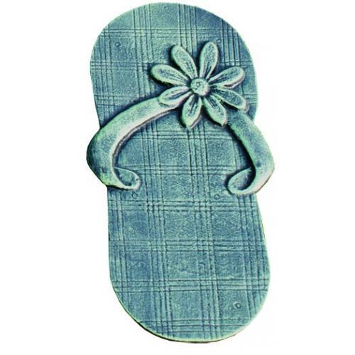 FLIP FLOP SHOE VERDIGRIS STEPPING STONE CAST IRON