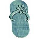 FLIP FLOP SHOE VERDIGRIS STEPPING STONE CAST IRON