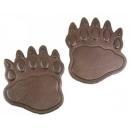 BEAR PAW PRINTS RUSTIC STEPPING STONE CAST IRON