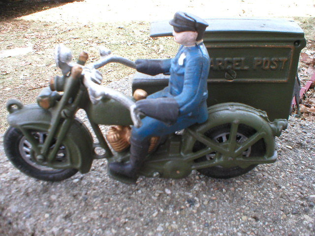 PARCEL POST MOTORCYCLE CAST IRON