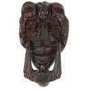 LION DOOR KNOCKER RUSTIC CAST IRON