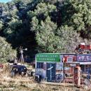 McBRIDE AND SONS HARDWARE STORE gas service station METAL SIGN
