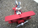 BUGS BUNNY RED AIRPLANE CAST IRON
