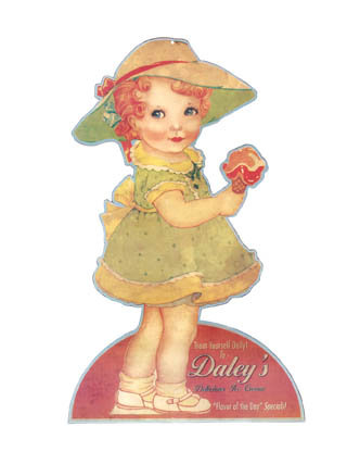 DALEY'S DELICIOUS ICE CREAM SIGN RETRO ADV CAFE SIGNS D