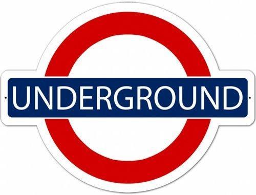 London Underground Sign HEAVY METAL