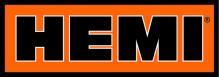 HEMI LOGO HEAVY METAL SIGN ORANGE BLACK 18