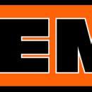 HEMI LOGO HEAVY METAL SIGN ORANGE BLACK 30