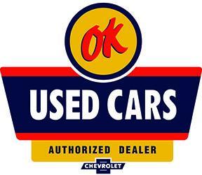 OK USED CARS LOGO HEAVY METAL SIGN ORANGE BLACK 30