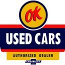 OK USED CARS LOGO HEAVY METAL SIGN ORANGE BLACK 30