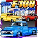FORD F-100 DEALERSHIP HEAVY METAL SIGN 15