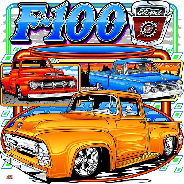 FORD F-100 LIGHTNING HEAVY METAL SIGN 15