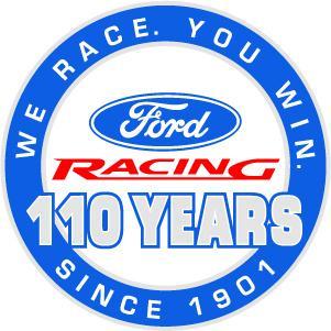 FORD RACING 100 YEARS HEAVY METAL SIGN
