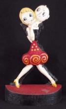 CHARLESTON DANCERS DOOR STOP BOOK END ANN FISH ART DECO CAST IRON