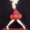 CHARLESTON DANCERS DOOR STOP BOOK END ANN FISH ART DECO CAST IRON