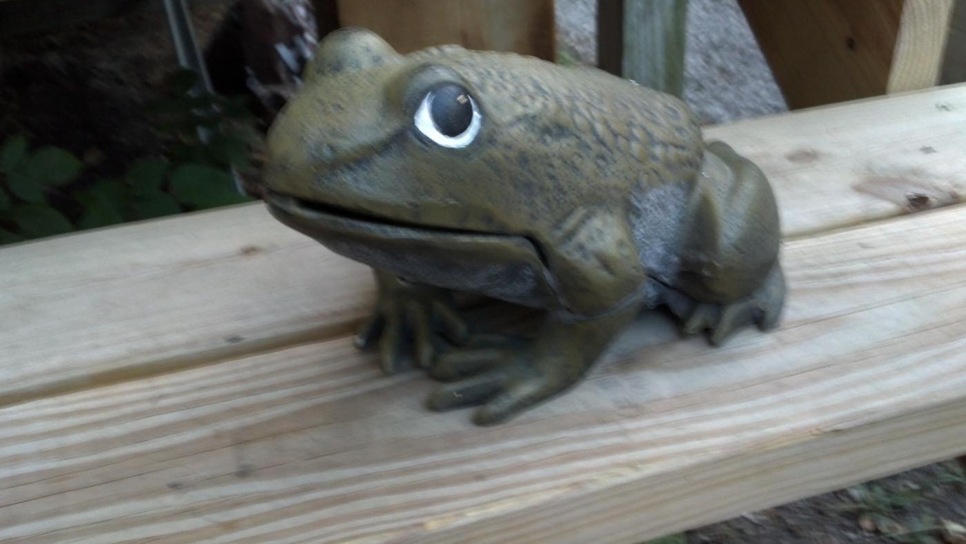 BROWN FROG HEAVY CAST IRON