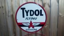 LARGE TYDOL GASOLINE TIN SIGN METAL ADV SIGNS