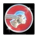 PONTIAC INDIAN EMBLEM ROUND METAL SIGN 12