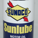 SUNOCO SUNLUBE MOTOR OIL CAN METAL 32 FL. OZ