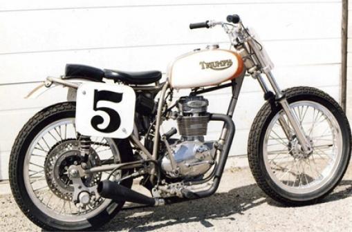 TRIUMPH MOTORCYCLE RACER HEAVY METAL SIGN T