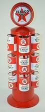 TEXACO MOTOR OIL CAN RACK LIGHTED TOPPER 32 FL. OZ
