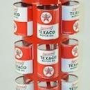 TEXACO MOTOR OIL CAN RACK LIGHTED TOPPER 32 FL. OZ